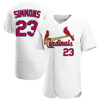 Authentic Men's Ted Simmons St. Louis Cardinals Home Jersey - White