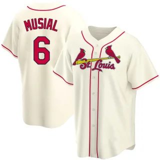 Replica Men's Stan Musial St. Louis Cardinals Alternate Jersey - Cream