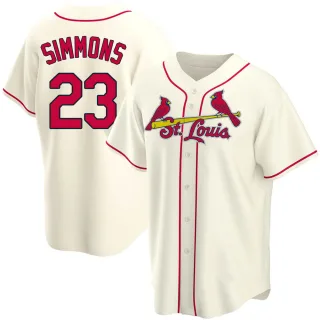 Replica Men's Ted Simmons St. Louis Cardinals Alternate Jersey - Cream