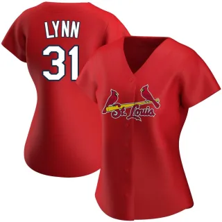 Replica Women's Lance Lynn St. Louis Cardinals Alternate Jersey - Red