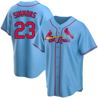 Replica Youth Ted Simmons St. Louis Cardinals Alternate Jersey - Light Blue