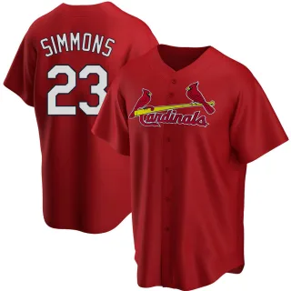 Replica Youth Ted Simmons St. Louis Cardinals Alternate Jersey - Red