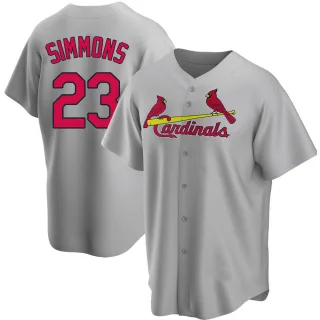 Replica Youth Ted Simmons St. Louis Cardinals Road Jersey - Gray